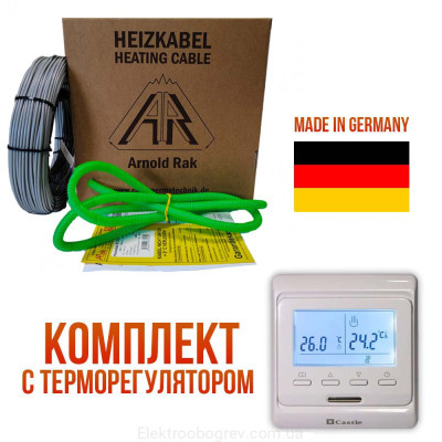 Тепла підлога Arnold Rak 61-15 EC Кабель під плитку 135 Вт 9м