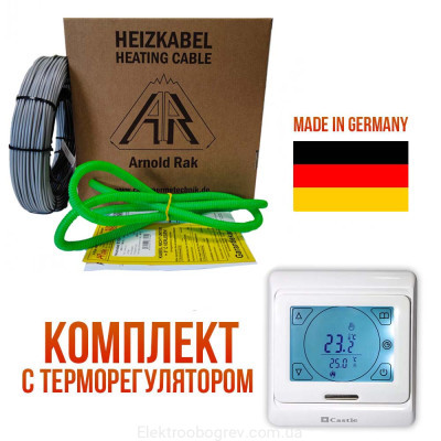 Тепла підлога Arnold Rak 61-15 EC Кабель під плитку 345 Вт 23м