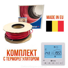 Теплый пол DEVIflex 18T Греющий набель 680 Вт, 37м (3,7м2)