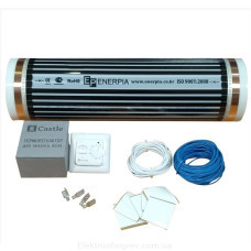Теплый пол пленочный инфракрасный Enerpia  с терморегулятором Castle 5.16 3.5 м2