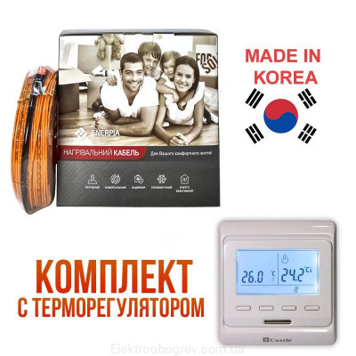 Daewoo Enerpia UT-20 кабель теплого пола под стяжку 1600 Вт, 80м (9.6 м2)