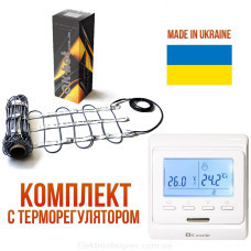 Электрический теплый пол на мате под плитку Одескабель OK-hot 633Вт, 3.75м2