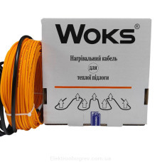 Теплый пол Woks 18 кабель под плитку 100 Вт, 6м