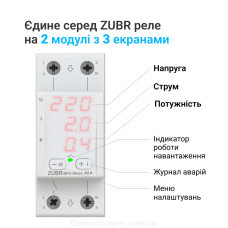Многофункциональное реле ZUBR MF2-40 red