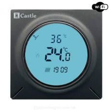Терморегулятор для теплого пола Castle AC-829Н WI-FI, графит