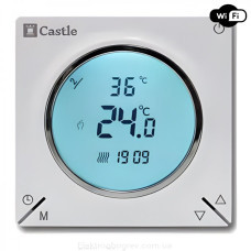 Терморегулятор для теплого пола Castle AC-829Н WI-FI, белый