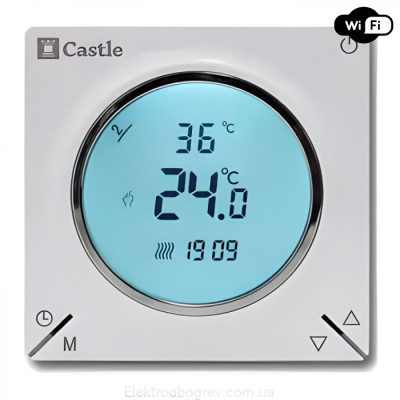 Терморегулятор для теплого пола Castle AC-829Н WI-FI, белый