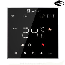 Терморегулятор для теплого пола Castle AC-602Н WI-FI, чорный