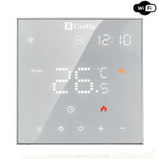 Терморегулятор для теплого пола Castle AC-602Н WI-FI, белый