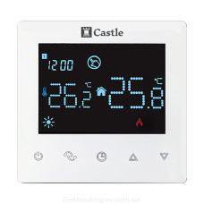 Терморегулятор для теплого пола Castle AC-606Н, белый