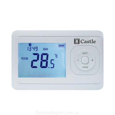 Терморегулятор для электрических котлов программируемый Castle AC-8048G, белый