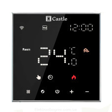 Терморегулятор для теплого пола Castle AC-602Н, чорный