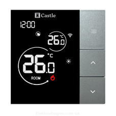 Терморегулятор для теплого пола Castle AC-620Н, серый