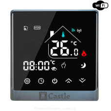 Терморегулятор для теплого пола Castle AC-8400Н WI-FI, серый