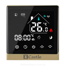 Терморегулятор для теплої підлоги Castle AC-8400Н, золотий Терморегулятор для теплої підлоги Castle AC-8400Н, золотий