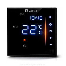 Терморегулятор для теплого пола Castle AC-601Н, черный