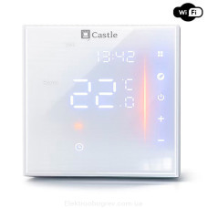 Терморегулятор для теплої підлоги з WI-FI Castle AC-601Н, білий
