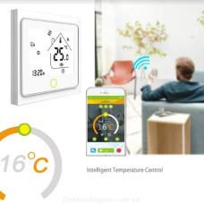Терморегулятор для теплого пола Castle TWE02 WiFi, белый