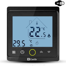 Терморегулятор для теплого пола Castle AC-603Н, черный Wi-Fi