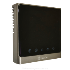 Терморегулятор для электропривода радиаторных кранов Castle AC-8400RH WI-FI, серый