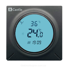 Терморегулятор для теплого пола Castle AC-829Н, графит