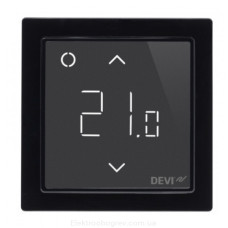 Терморегулятор для теплого пола программируемый DEVIreg Smart c Wi-FI, черный
