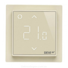 Терморегулятор для теплого пола программируемый DEVIreg Smart c Wi-FI, слоновая кость