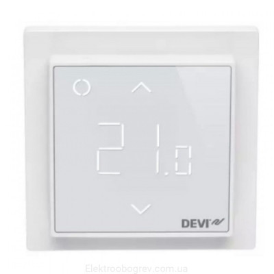Терморегулятор для теплого пола программируемый DEVIregТМ Smart c Wi-FI, белый