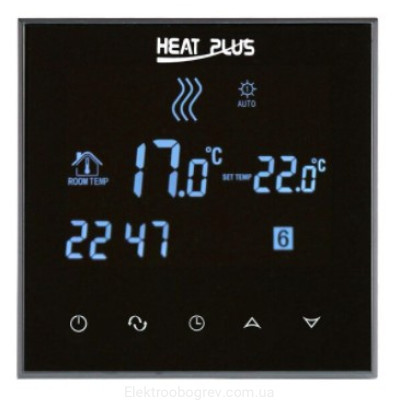 Терморегулятор для теплої підлоги Heat Plus BHT 800 Чорний
