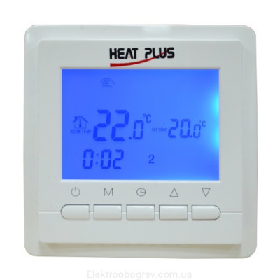 Терморегулятор для теплої підлоги Heat Plus BHT 306 Білий