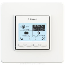 Терморегулятор для теплого пола terneo pro, белый