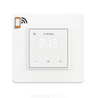 Терморегулятор для теплої підлоги terneo sx WI-FI, білий