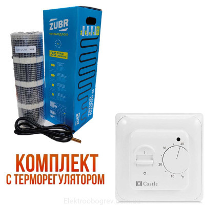 Zubr DC Мат теплого пола 160 Вт, 1м2