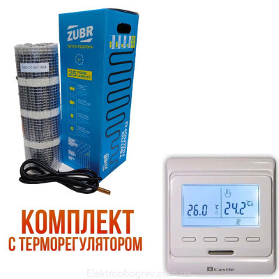Zubr DC Мат теплого пола 320 Вт, 2м2