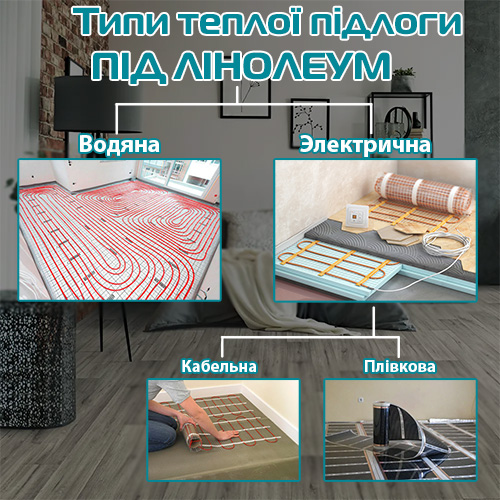 Яку теплу підлогу можна використовувати під лінолеум 