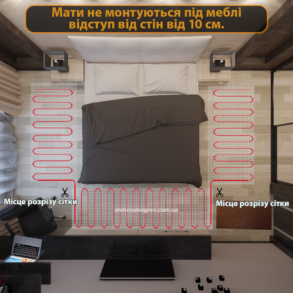 як правильно укладати мати теплої підлоги?