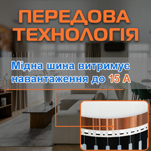 ІК плівка Korea Heat витримає навантаження (до 15 A)