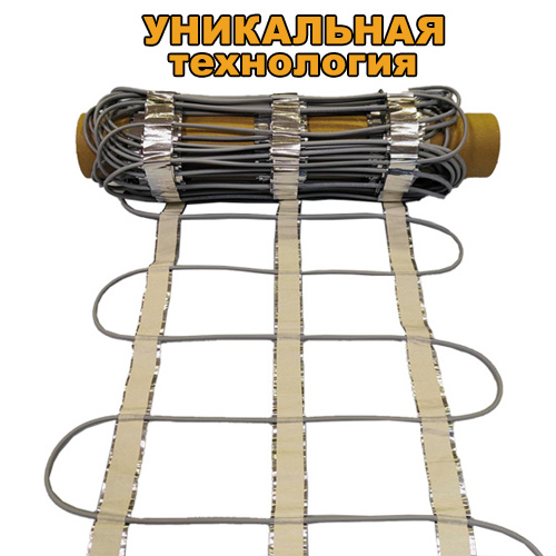 Уникальная технология крепления греющего кабеля на алюминиевой ленте