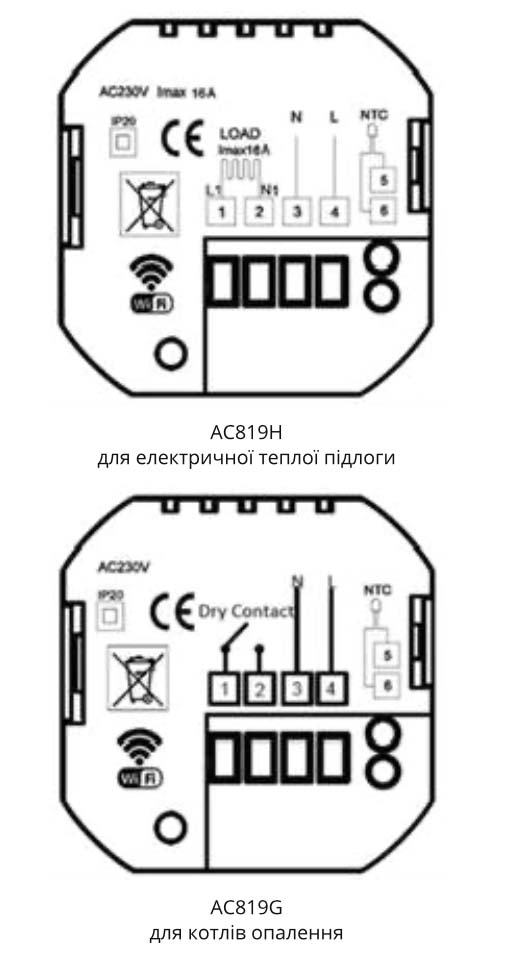 Монтаж и подключение термостата Castle AC819H